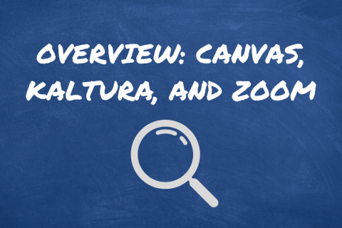 Button that says Overview: Canvas, Kaltura, and Zoom