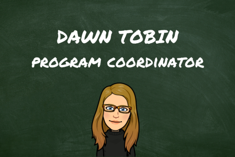 Introduction to Dawn Tobin with bitmoji