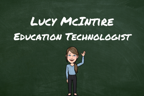 Introduction to Lucy McIntire with bitmoji